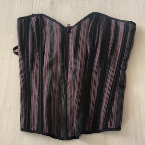 Corset Purple Black stripe
